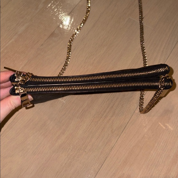 Coach Black Leather Two Pocket Crossbody - Picture 4 of 8